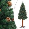  Slim Christmas Tree with Real Wood and Cones Green 150 cm PVC Size 150 x 66 cm Quantity in Package 1 Model with cones Number of Branch Tips 