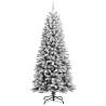 150 cm Flocked Snow Artificial Christmas Tree | Hipomarket