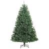 210 cm Artificial Hinged Christmas Tree with Stand - Green