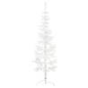 Slim 150 cm White Artificial Half Christmas Tree | Hipo Market