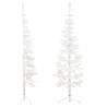 Slim 150 cm White Artificial Half Christmas Tree | Hipo Market