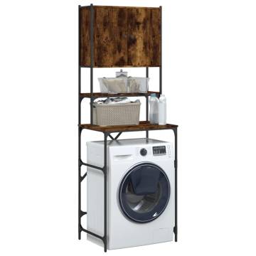 Washing Machine Cabinet - Smoked Oak 68x48.5x194 cm