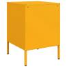 Mustard Yellow Bedside Cabinets - 2 pcs Industrial Style