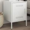  Bedside Cabinet White 36x39x50.5 cm Steel Colour white Quantity in Package 1 