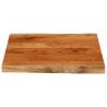 Solid Wood Acacia Table Top 80x80 cm - Live Edge Design