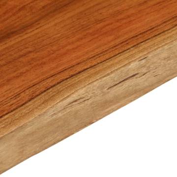 Solid Wood Acacia Table Top 60x40x3.8 cm - Live Edge Design