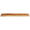 Solid Wood Acacia Live Edge Table Top - 140x40 cm | Hipo Market