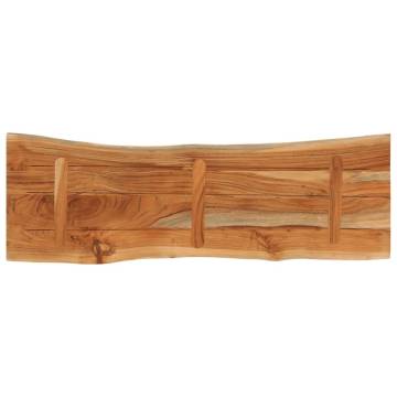 Solid Wood Acacia Live Edge Table Top - 140x40 cm | Hipo Market