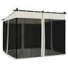 Cream Gazebo with Mesh Walls 3x3m - Durable & Stylish Outdoor Shade