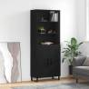  Highboard Black 69.5x34x180 cm Engineered Wood Colour black Quantity in Package 1 Model 2 doors 