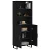 Stylish Highboard in Black - 69.5x34x180 cm | HipoMarket