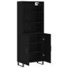 Stylish Highboard in Black - 69.5x34x180 cm | HipoMarket