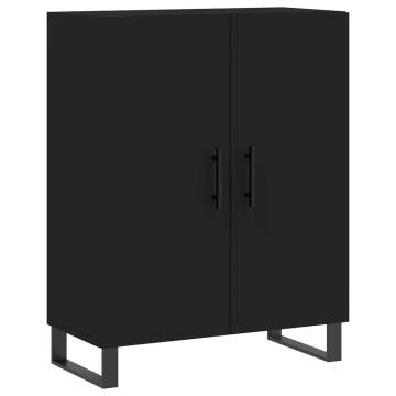 Stylish Highboard in Black - 69.5x34x180 cm | HipoMarket