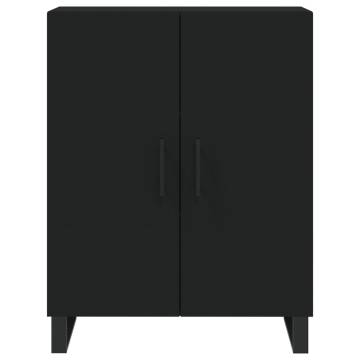 Stylish Highboard in Black - 69.5x34x180 cm | HipoMarket