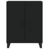 Stylish Highboard in Black - 69.5x34x180 cm | HipoMarket