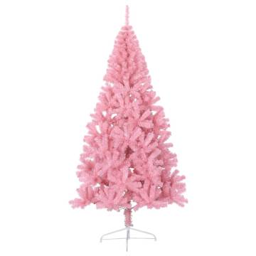 Artificial Half Christmas Tree Pink 240 cm - HipoMarket