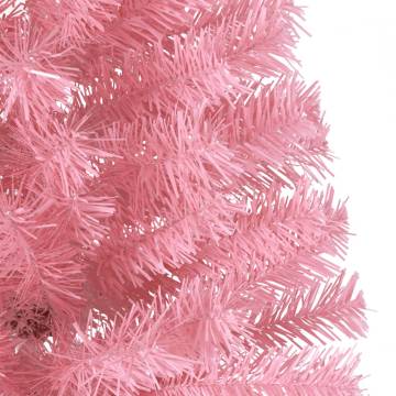 Artificial Half Christmas Tree Pink 240 cm - HipoMarket