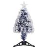 Artificial Pre-lit Christmas Tree - White & Blue | 64 cm