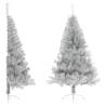  Artificial Half Christmas Tree with Stand Silver 120 cm PET Colour silver Size 120 x 68 cm Quantity in Package 1 Number of Branch Tips 