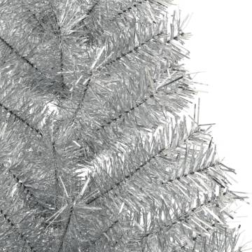 Artificial Half Christmas Tree Silver 120 cm - Hipo Market