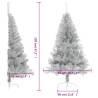 Artificial Half Christmas Tree Silver 120 cm - Hipo Market