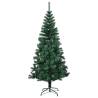 210 cm Iridescent Tips Green Artificial Christmas Tree