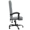 Trendy Light Grey Reclining Office Chair - Comfort & Style