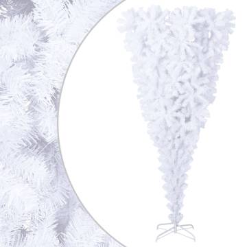 Upside-down Artificial Christmas Tree – White 240 cm | Hipo Market