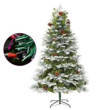 Pre-lit Christmas Tree with Pine Cones - 195 cm | Hipo Market