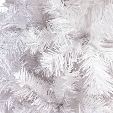 Slim White Christmas Tree 240 cm - Holiday Centerpiece