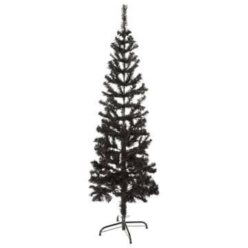 Slim Christmas Tree Black 150 cm - Perfect Holiday Centerpiece