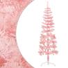  Slim Artificial Half Christmas Tree with Stand Pink 150 cm Colour pink Size 150 cm Quantity in Package 1 Number of Branch Tips 