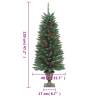 Artificial Christmas Trees 2 pcs with 100 LEDs - 120 cm Green