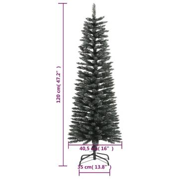 Artificial Slim Christmas Tree 120 cm with Stand - Green