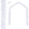  Christmas Garlands 4 pcs White 270 cm PVC Colour white Quantity in Package 4 