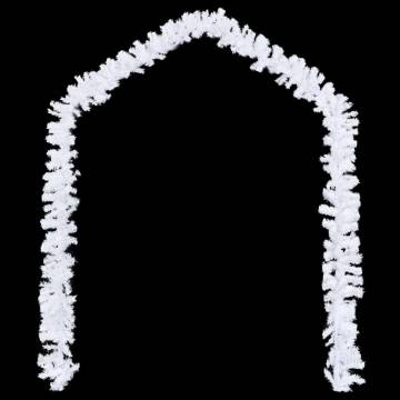 White Christmas Garlands 4 pcs - 270 cm PVC Decor