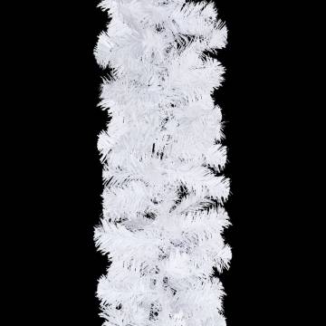 White Christmas Garlands 4 pcs - 270 cm PVC Decor