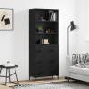  Highboard Black 69.5x34x180 cm Engineered Wood Colour black Quantity in Package 1 Model 3 drawers 