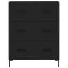 Highboard Black - Stylish Storage 69.5x34x180 cm | HipoMarket