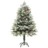 Pre-lit Christmas Tree with Pine Cones - 120 cm Green