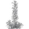 Slim Artificial Half Christmas Tree 240 cm - Silver