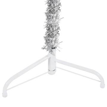 Slim Artificial Half Christmas Tree 240 cm - Silver