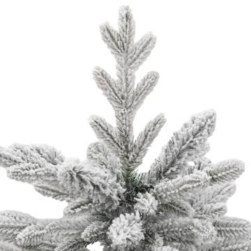 Artificial Hinged Christmas Tree with Flocked Snow - 120 cm