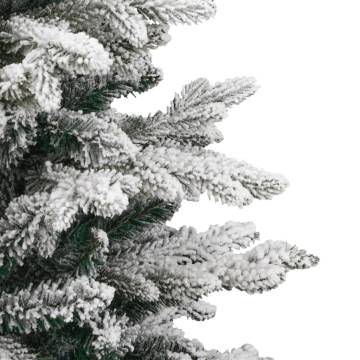 Artificial Hinged Christmas Tree with Flocked Snow - 120 cm