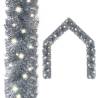  Christmas Garland with LED Lights 10 m Silver Colour silver Size 10 m Quantity in Package 1 Number of LEDs 