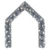 Christmas Garland with LED Lights 10m - Silver Decoration