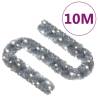 Christmas Garland with LED Lights 10m - Silver Decoration