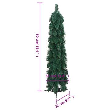 Artificial Pre-lit Christmas Tree with 45 LEDs - 90 cm