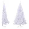 Artificial Half Christmas Tree 240 cm - White PVC | HipoMarket