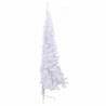 Artificial Half Christmas Tree 240 cm - White PVC | HipoMarket